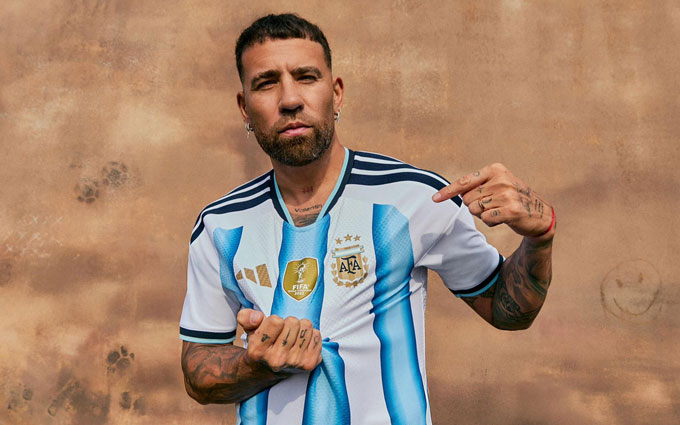 Sau Otamendi, sẽ chỉ còn Messi là người cuối cùng của thế hệ 2014 còn khoác áo Argentina. Ảnh: Twitter nhân vật