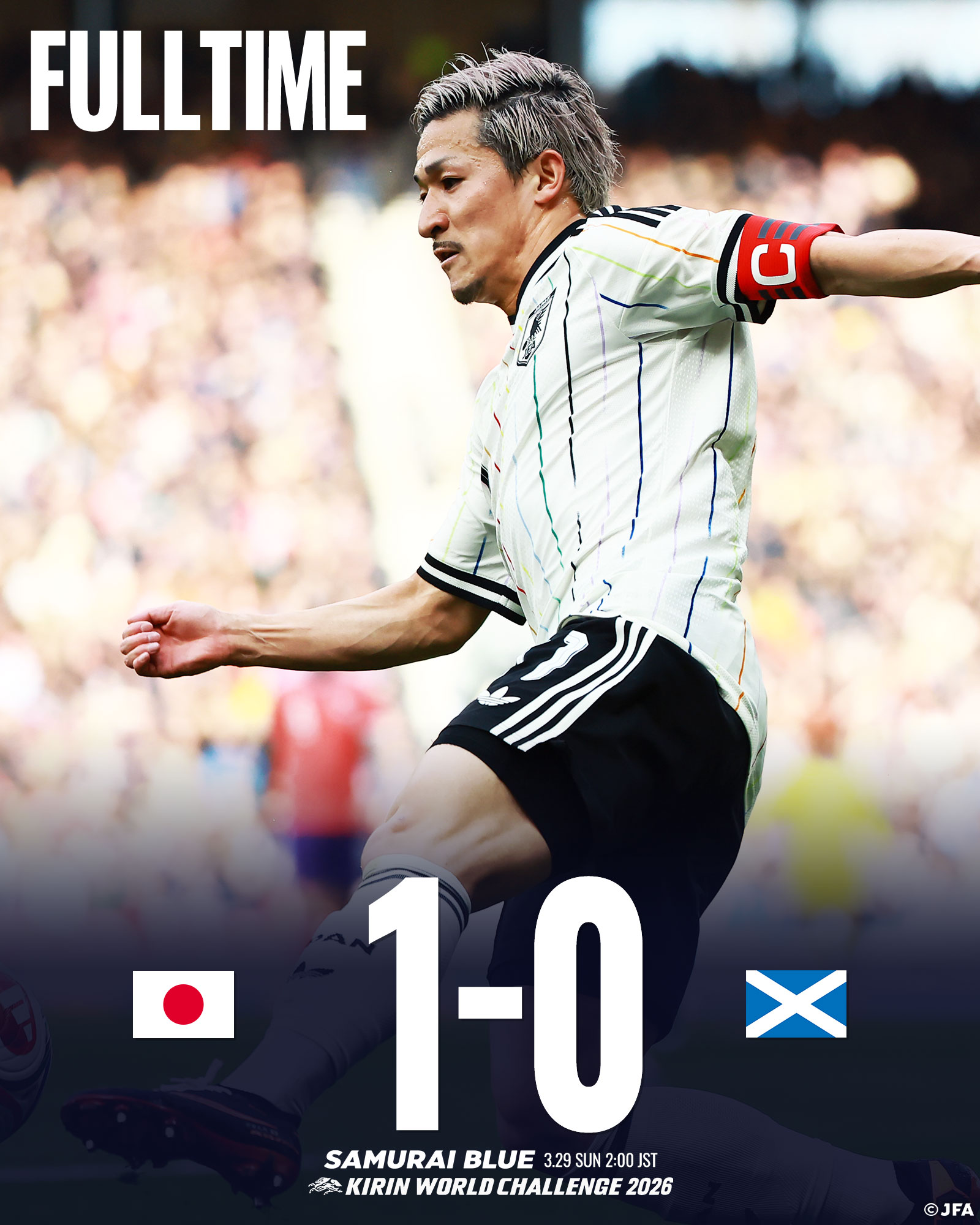 Nhật Bản thắng Peru với tỷ số 1-0 - Ảnh: @jfa_samuraiblue