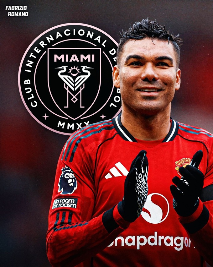 Theo nhà báo Fabrizio Romano, Casemiro đang đàm phán để đầu quân cho Inter Miami