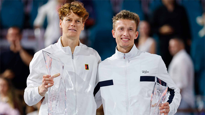 Giấc mơ danh hiệu Masters đầu tiên đã kết thúc với Jiri Lehecka (phải). Ảnh: ATP