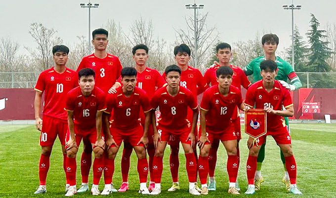 U23 Việt Nam sẽ đá trận cuối CFA Team China 2026 gặp Trung Quốc vào chiều nay