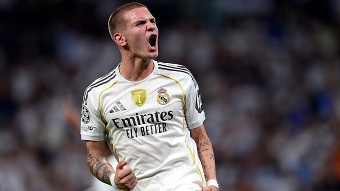 "Thần đồng" Franco Mastantuono gần đây rất ít thi đấu cho Real Madrid