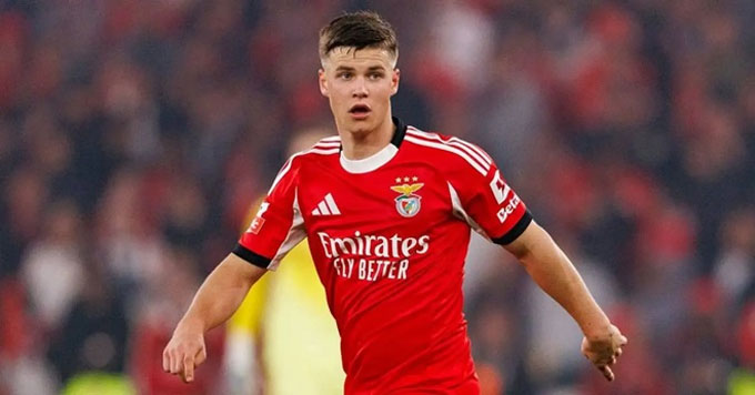 Samuel Dahl trong màu áo Benfica
