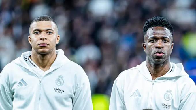 Real Madrid đang trả mức lương khổng lồ cho cả Kylian Mbappe lẫn Vinicius Junior (Ảnh: Sports Illustrated)