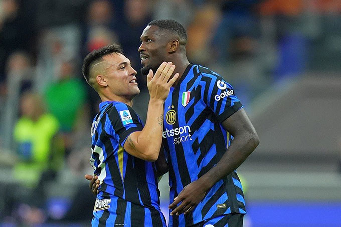 Lautaro và Thuram cùng đang dẫn đầu danh sách Vua phá lưới 