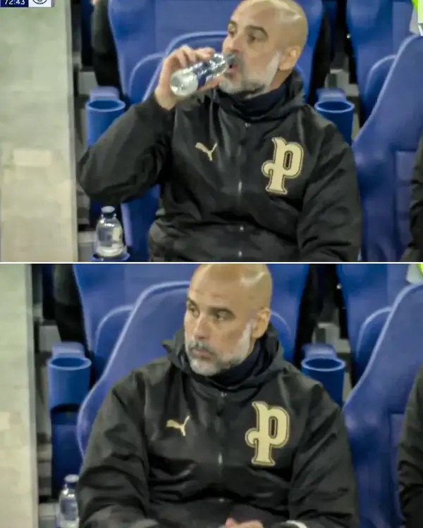 Khoảnh khắc dáng nhớ của guardiola trước Everton - Ảnh: Tribuna