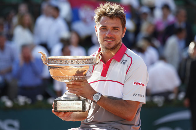 Wawrinka vô địch Roland Garros 2015. Ảnh: ATP
