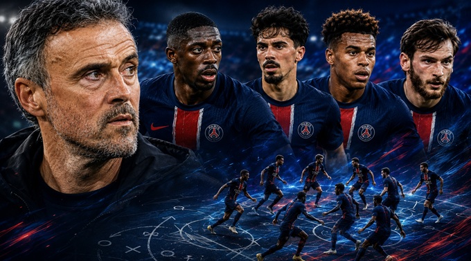 Luis Enrique đang thành công với bóng đá tổng lực kiểu mới ở PSG