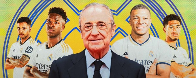 Chủ tịch Florentino Perez của Real Madrid luôn theo đuổi chính sách mua sao - Galacticos