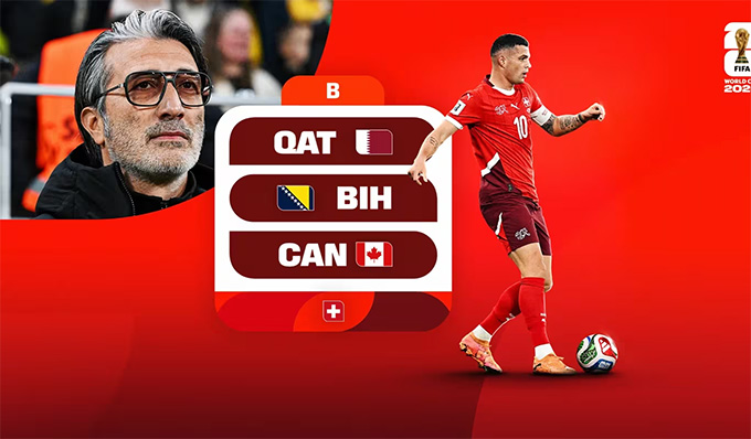 Các đối thủ của ĐT Thụy Sĩ tại World Cup 2026