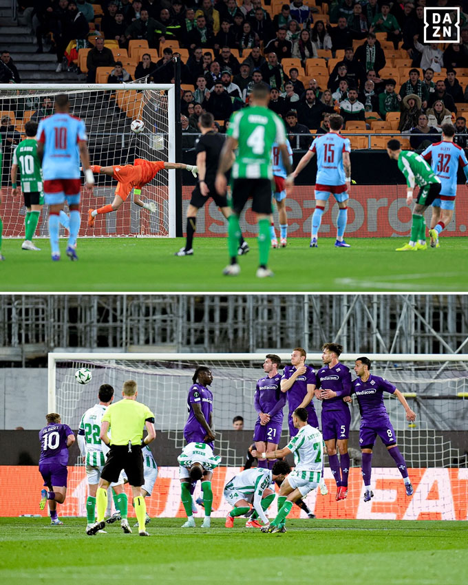 Antony đang trở thành chân sút phạt nguy hiểm của Betis - Ảnh: DAZN
