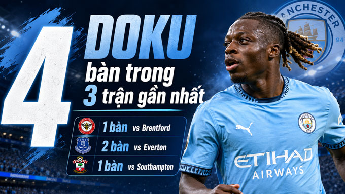 Doku đang có phong độ rất cao