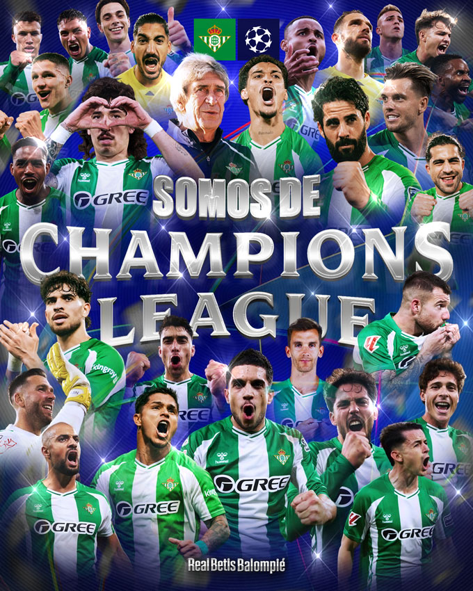 Betis trở lại Champions League sau 20 năm - Ảnh: @RealBetis