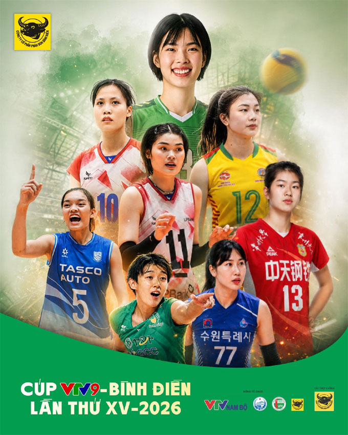 Cúp VTV9 - Bình Điền 2026 khởi tranh hôm nay, ngày 15/5