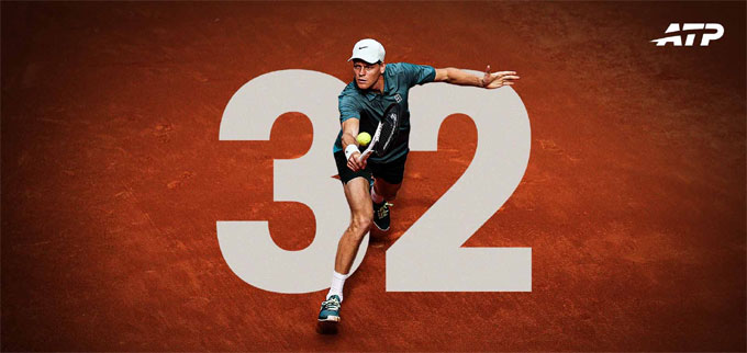Sinner thiết lập chuỗi 32 trận thắng liên tiếp ở giải Masters. Ảnh: ATP