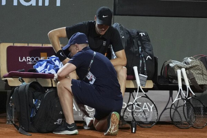 Sinner đang ở rất gần trận chung kết. Ảnh: ATP