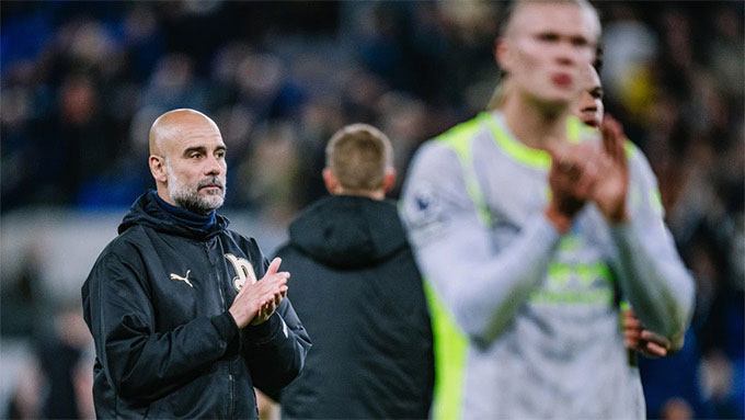 Man City đang thất thế trước Arsenal trong cuộc đua tới ngôi vô địch