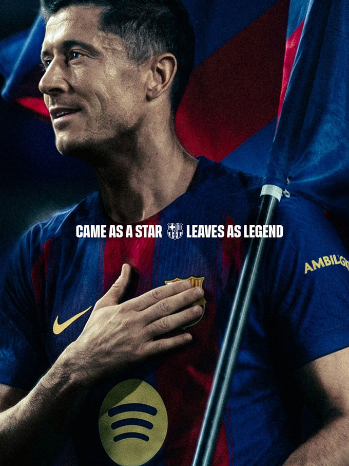Lewandowski sẽ chia tay Barca sau mùa giải này - Ảnh: FC Barcelona