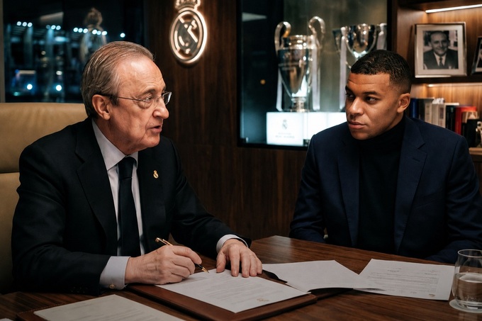 Chủ tịch Florentino Perez đã phải lên lịch một cuộc gặp khẩn cấp với Kylian Mbappe.