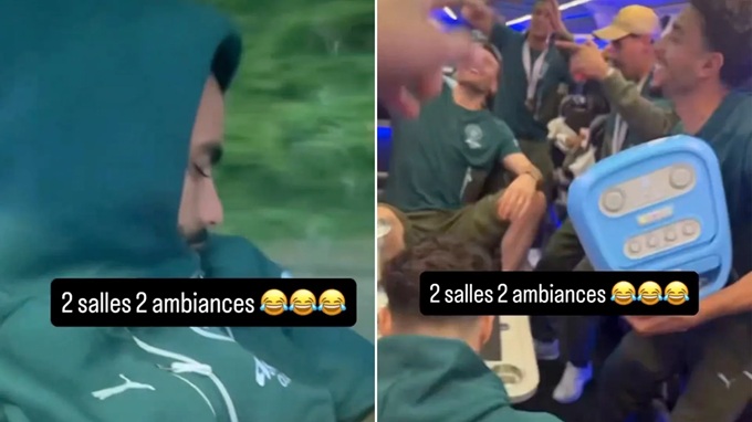 Sao Man City ngủ say sưa khi đồng đội ăn mừng