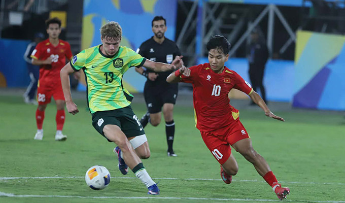 U17 Việt Nam dừng bước ở tứ kết U17 châu Á sau thất bại 0-3 trước Australia - Ảnh: VFF