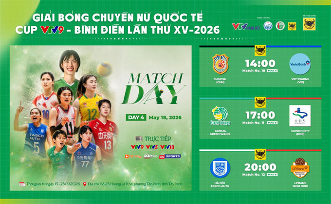 Cúp VTV9 - Bình Điền 2026 bước vào lượt trận cuối vòng bảng