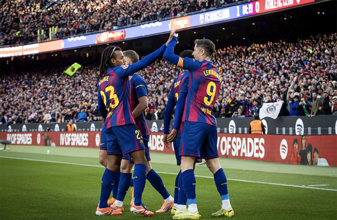 Barca giành cú đúp danh hiệu La Liga và siêu cúp Tây Ban Nha mùa 2025/26