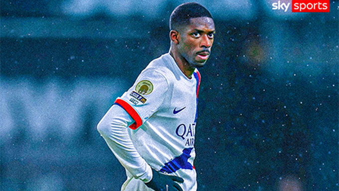 Dembele bị đau ở trận PSG thua Paris FC - Ảnh: Sky Sports