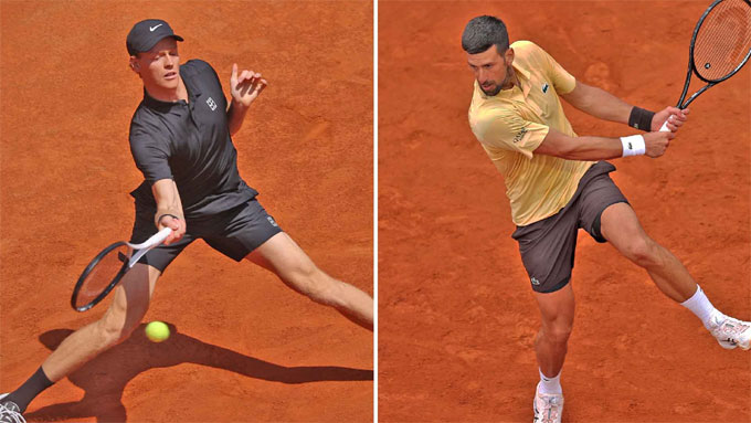 Sinner đang dẫn 6-5 về thành tích đối đầu trước Djokovic