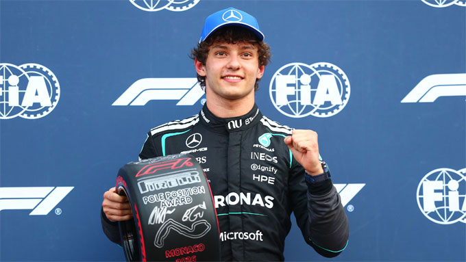 Tay đua 19 tuổi, Kimi Antonelli trở thành người trẻ nhất vô địch chặng đua Monaco Grand Prix