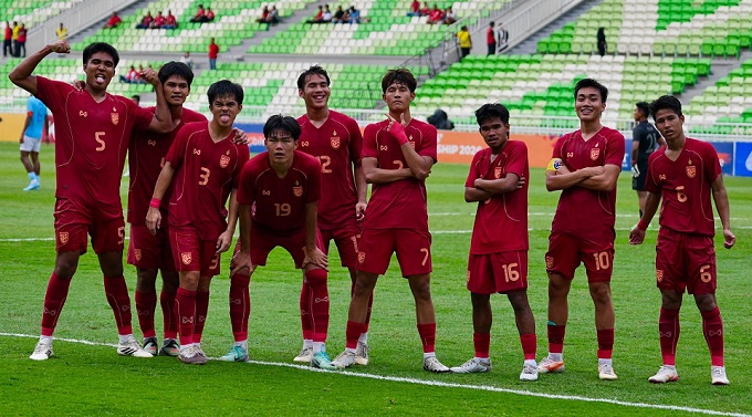 U19 Thái Lan đã có trận đại thắng U19 Campuchia