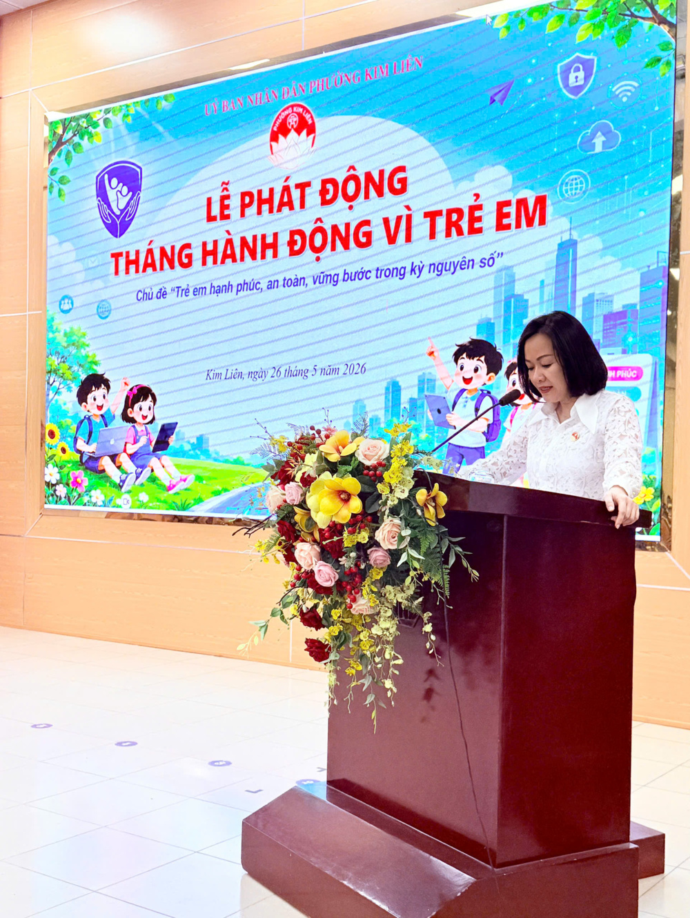 Phát động tháng hành động vì trẻ em năm 2026 của phường Kim Liên 2